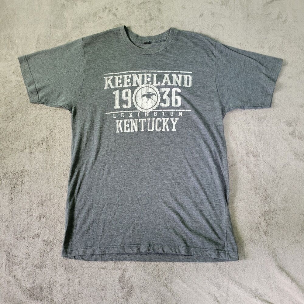 Keeneland 1936 TShirt Mens Gray Large Horse Racing Lexington Kentucky